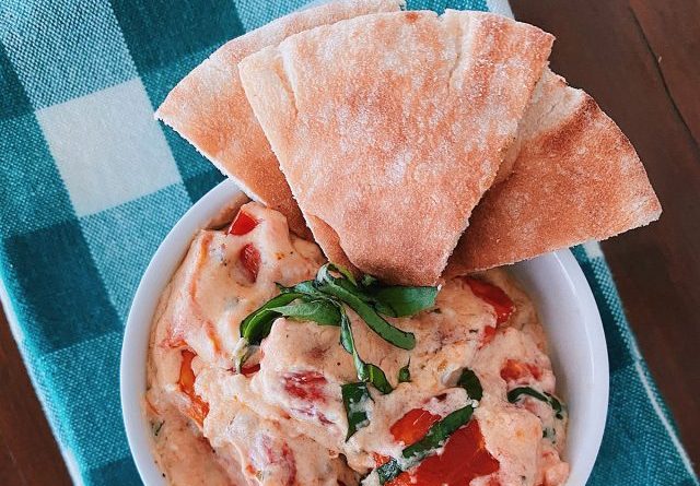 feta dip with pita